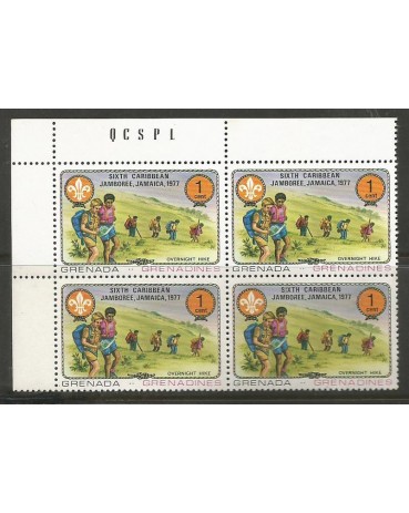 Escotismo Grenada / Grenadines 1976 50º Aniversário do Escotismo Feminino Mint 12.101a